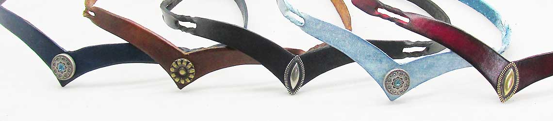 Leder Stirnband