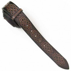 Wechselgürtel 4 cm "celtic" braun 