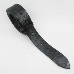 Wechselgürtel 4 cm "Antike Welle" schwarz 140cm / 125cm  +9,-EUR