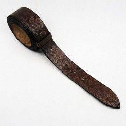 Wechselgürtel 4 cm "Celtic Band" braun 