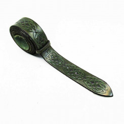 Wechselgürtel 4 cm "celtic" Dunkelgrün 