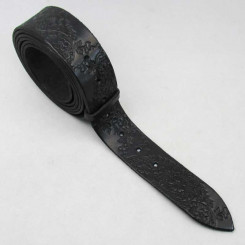 Wechselgürtel 4 cm "floral" Schwarz 