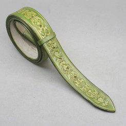 Wechselgürtel 4 cm "Renaissance" Gold-Grün 