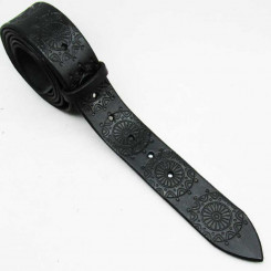 Wechselgürtel 4 cm "Rondell" schwarz 