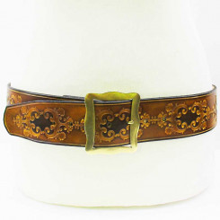 Wechselgürtel 6 cm Renaissance" Gelbbraun 140cm / 125cm  +9,-EUR