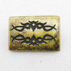 Zierniete "Tribal" Altmessing