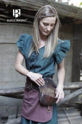 Frauengewand Agga mit Schürze, Grün 