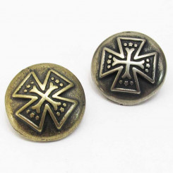 Große Zierniete "Kreuz-Rund" 