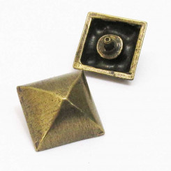 Zierniete "Pyramide-klein" Altmessing