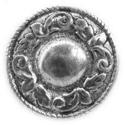 Zierniete "Rund Floral" Altnickel