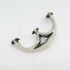 Zierniete "Nieren-Lilie" klein Altnickel