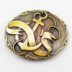 Buckle "Anker" Altmessing