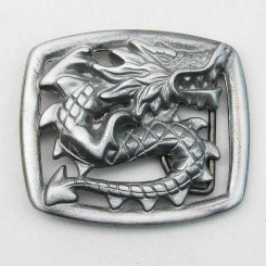 Buckle "Drache" Altnickel