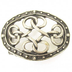Buckle "Knoten 8" Altnickel