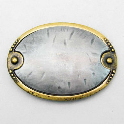Buckle "Oval" Altessing/Altnickel