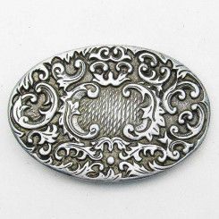 Buckle "Ovale Ranken" Altnickel