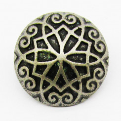 Zierniete "Gotischer Knoten" 18 mm Altsilber