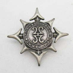Zierniete "Stern der Asen" Altsilber