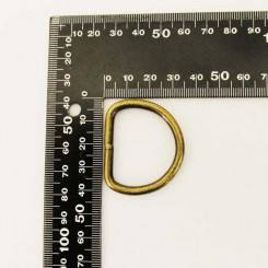 D - Ring, verschweisst, Vernickelt 30 mm