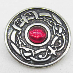 Zierniete "Dragoneye" Altnickel-Rot