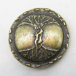 Zierniete "Baum des Lebens" Altmessing