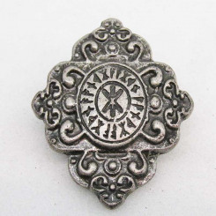Zierniete "Runenkreuz" Altnickel