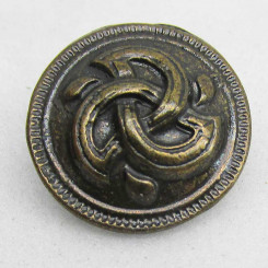 Zierniete "Triskel" Altmessing