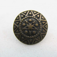 Zierniete "Nordstern" Altmessing