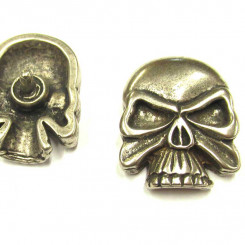 Zierniete "Skull 5" Altsilber