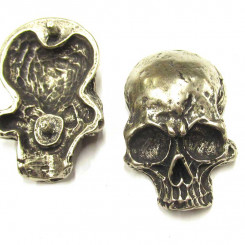 Zierniete "Skull 8" Altnickel