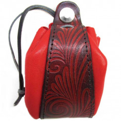 Lederbeutel Federgras, Rot-sw 