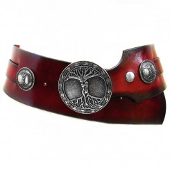Gürtel "Baum", Rot - Schwarz 