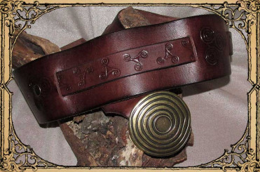 Gürtel "Spirale", Braun 