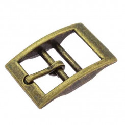 Doppelstegschnalle 25mm Altmessing