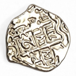 Spanische Escudos Silberoptik 