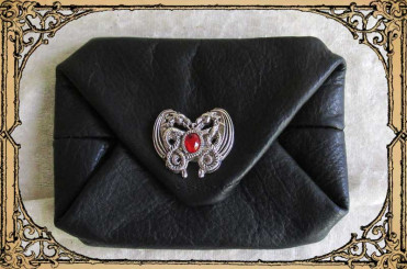 Faltgeldbörse Dragonheart, groß Schwarz