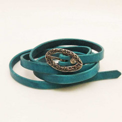 Gewandgürtel Oval, türkis 