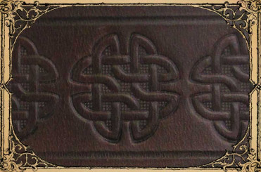 Wechselgürtel 4cm CelticKnot1, Dunkelbraun 