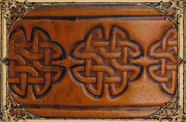 Wechselgürtel 4cm CelticKnot1, Tan 