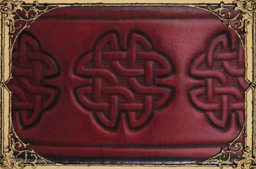 Wechselgürtel 4cm CelticKnot1, Weinrot 