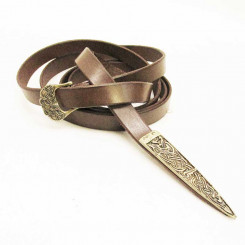 Gewandgürtel Gokstadt, braun 135cm