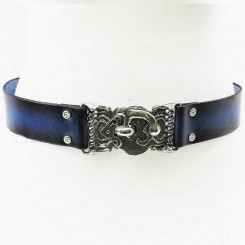 Gürtel 4,5 cm mit Hakenverschluss, Dunkelblau 100 cm +2€