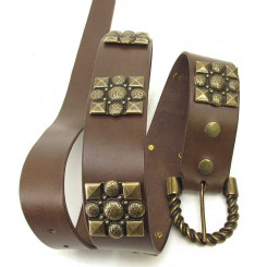 Rüstgürtel "Typ I", Braun/Altmessing 