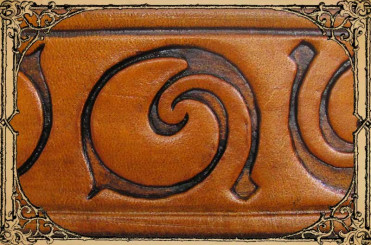 Wechselgürtel 4cm Spirale, Tan 