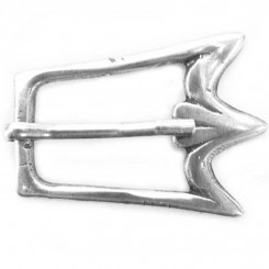 Schnalle "Dreispitz", 18mm Alteisen