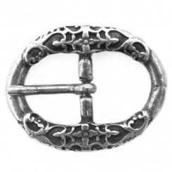 Schnalle "Oval" Altnickel