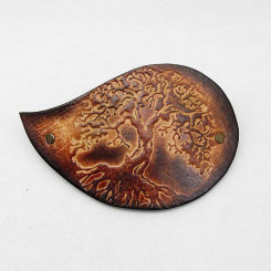 Haarspange mit Clip "Merlins Lebensbaum" 