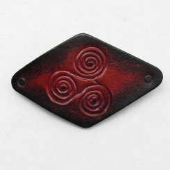 Haarspange mit Clip "Triskele im Schatten" 