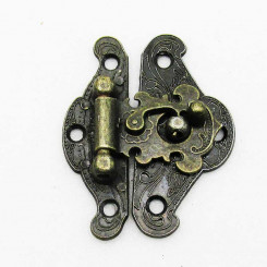 Hakenschliesse, klein   Sonderposten Altmessing