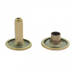 Hohlnieten 10x10 Altmessing 